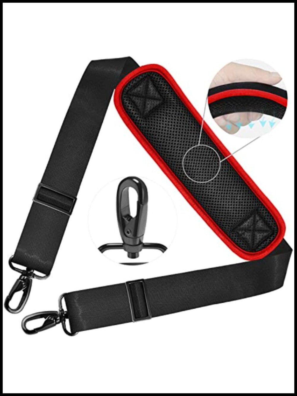 78 Inch Adjustable Shoulder Strap Nylon Replacement Pad for Laptop Bag